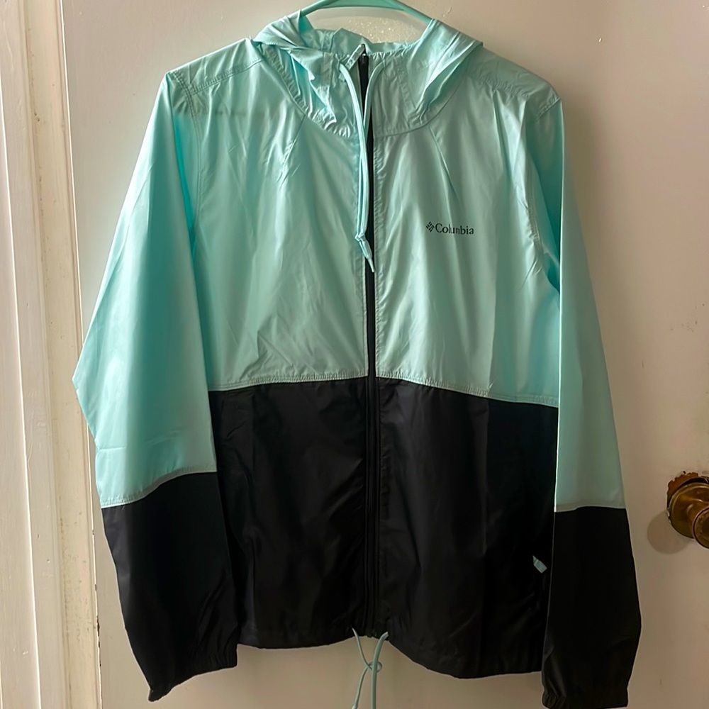 Colombia Black/Sky Blue Windbreaker